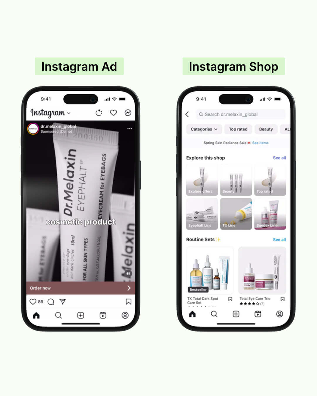 Vergleich von Instagram Ads und Instagram Shop