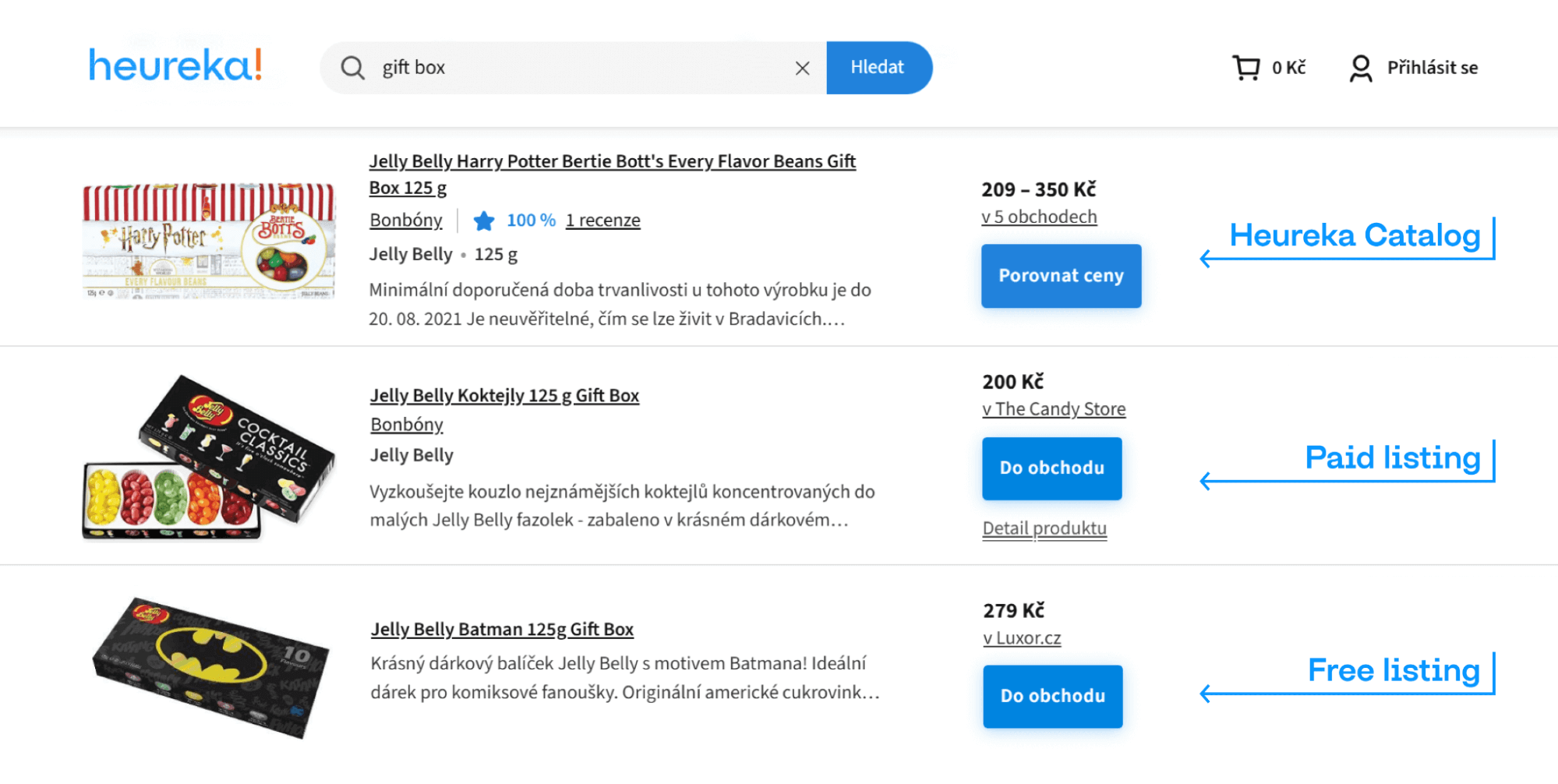 Heureka PPC-Modus