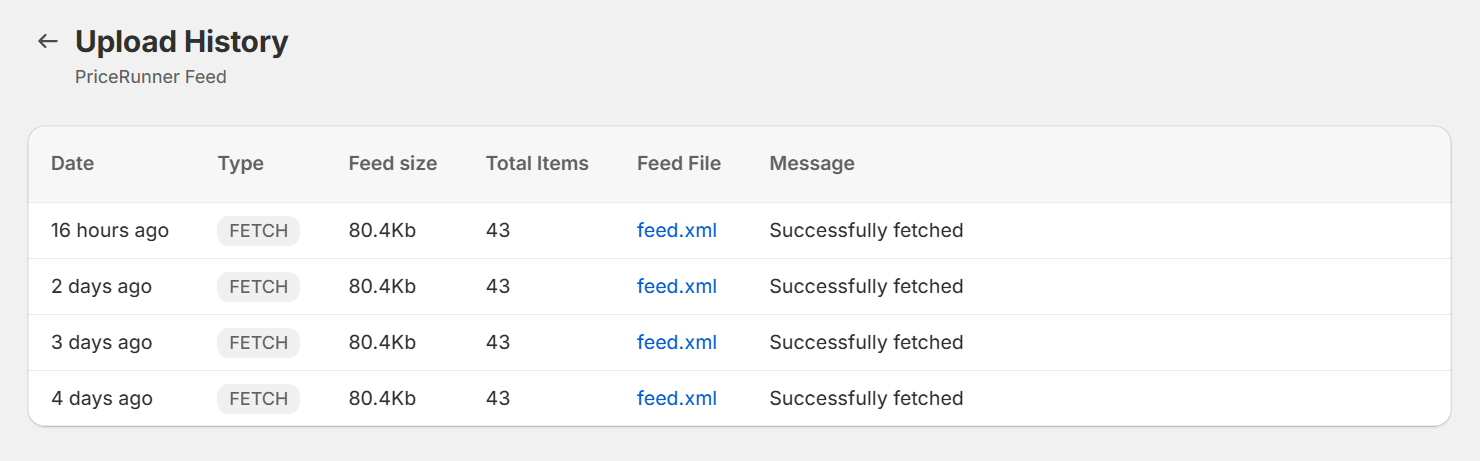 Upload erfolgreich